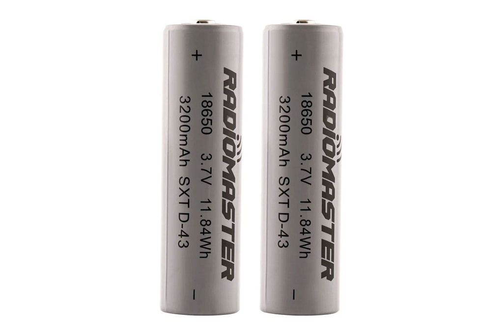 RadioMaster 3200mAh 3.7V 18650 Li-ion Battery (2 Pack)