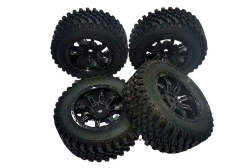 [PRM5016-017] Primus 1/12 Scale PC12 Wheels and Tires Mounted Set (4)