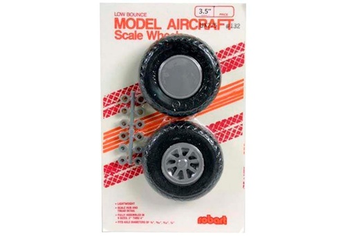 [ROB135] Robart 88.9mm (3.5") x 25.4mm Diamond Treaded Polyurethane Wheels for Multiple Axle Sizes (2 Pack)