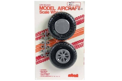 [ROB132] Robart 69.8mm (2.75") x 22.2mm Diamond Treaded Polyurethane Wheels for Multiple Axle Sizes (2 Pack)