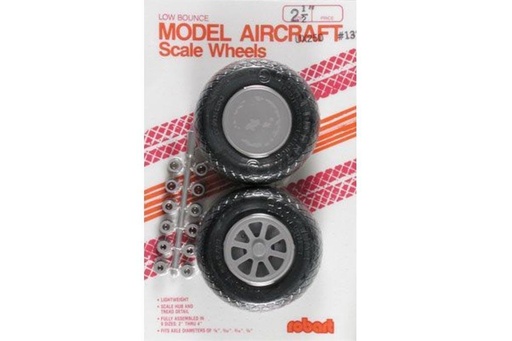 [ROB131] Robart 63.5mm (2.5") x 22.2mm Diamond Treaded Polyurethane Wheels for Multiple Axle Sizes (2 Pack)