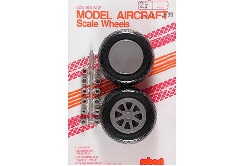 [ROB130] Robart 57.1mm (2.25") x 22.2mm Diamond Treaded Polyurethane Wheels for Multiple Axle Sizes (2 Pack)