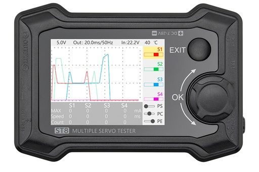 [TK30500] ToolkitRC ST8 Advanced Multiple Servo Tester and Analyzer
