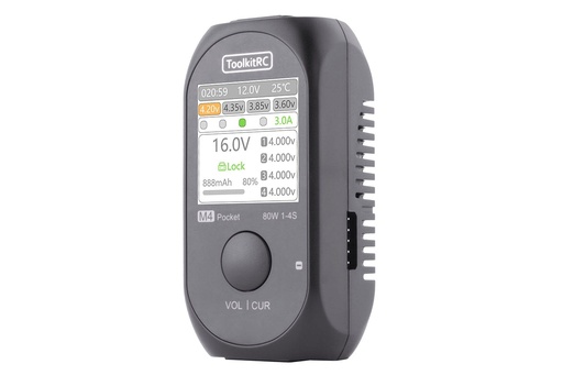 [TK11800] ToolkitRC M4 Pocket 80W 4 Cell (4S) LiPo DC Battery Charger