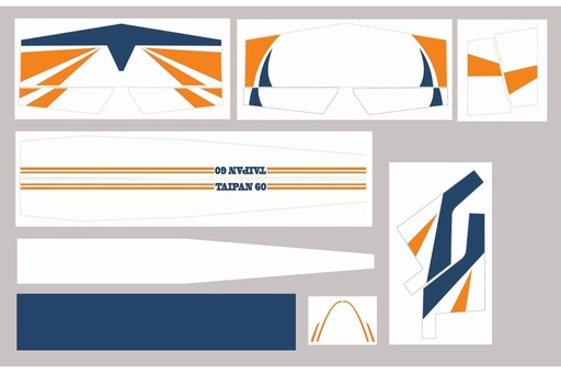 [NXA1072-106] Nexa 1570mm Taipan Covering Set (Fuselage)