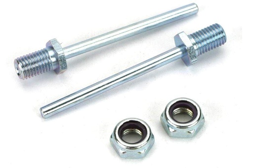 [DUB248] Du-Bro 5/32" x 2" Spring Steel Axle Shaft with Nylon Insert Lock Nuts