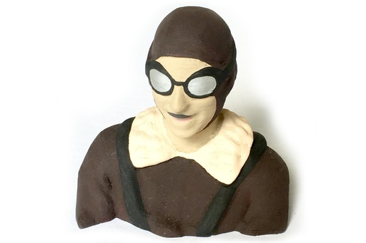 [NXA5032-046] Nexa 95mm (3.8") WWI Pilot Figure - Brown
