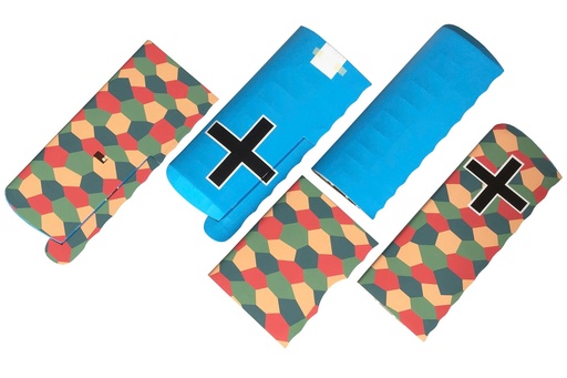 [NXA1070-100] Nexa 1730mm Fokker DVII Red-Blue Main Wing Set