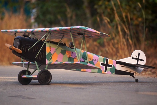 [NXA1070-002] Nexa Fokker D.VII Black-White 1730mm (68.1") Wingspan - ARF
