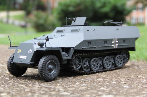 [TOR29001-GY] Torro German Sd.Kfz. 251/1 Ausf. D Grey 1/16 Scale Armored Halftrack - RTR