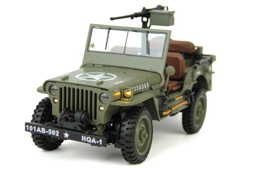 [HGN-HG458GREEN] HG US Military Green 1/14 Scale Jeep - RTR