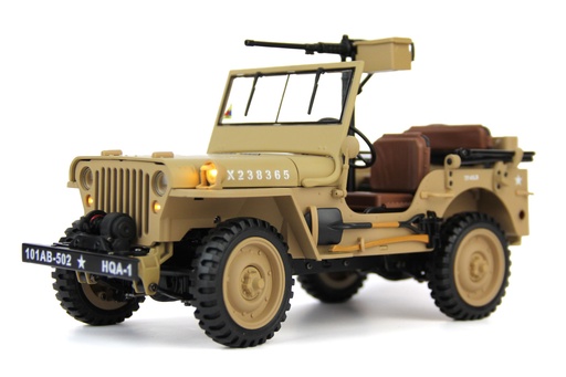 [HGN-HG458TAN] HG US Military Tan 1/14 Scale Jeep - RTR
