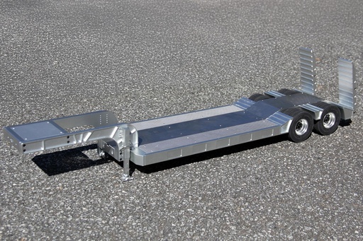 [EE012-003] Double Eagle 1/14 Scale Metal Double-Axle Flatbed Lowboy Trailer - KIT