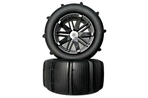 [PRM5016-022] Primus 1/16 Scale DT16 Sand Tires/Wheels Mounted (pr.)
