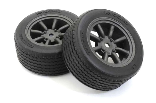 [KYOFATH706BKM] Kyosho Glued TC Tire FZ02 8-Spoke Watanabe Wheel (2)