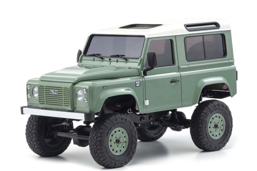 [KYO32527GR] Kyosho Mini-Z Green/White Land Rover Defender 90 MX-01 1/27 Scale AWD Truck - RTR