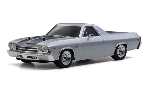 [KYO34419T2] Kyosho Fazer Mk2 FZ02L 1969 Chevy El Camino SS396 Silver 1/10 Scale 4WD Car - RTR
