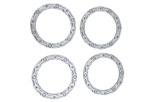 [PRM5016-004] Primus 1/10 Scale Crawler Chrome Beadlock Rings (4)