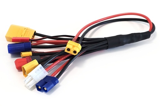 [BCT5002-029] BenchCraft 300mm (12") 8 in 1 Multi-Charge Lead with XT60 Connector