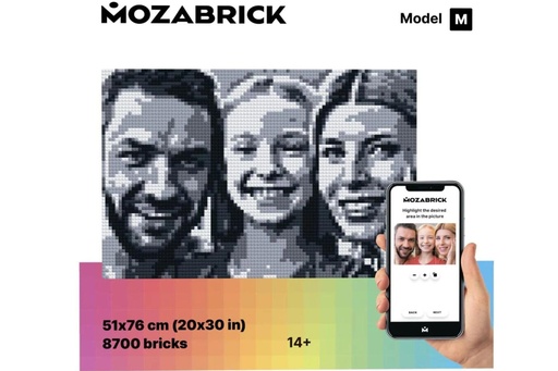 [MOZ5011003] Mozabrick Mosaic Photo Construction Set Medium