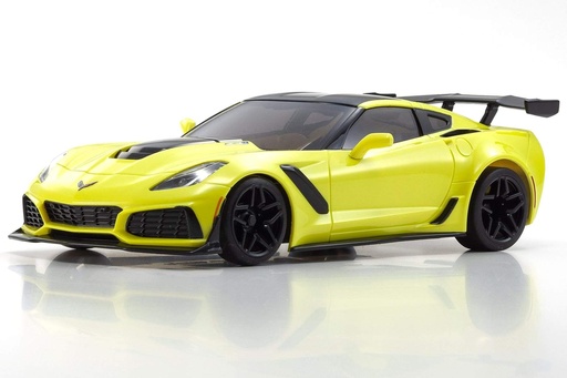 [KYO32334Y] Kyosho Mini-Z Corvette ZR1 Yellow Readyset 1/27 Scale RWD Car w/LEDs - RTR