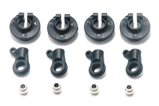 [PRM7010-059] Primus 1/7 Scale Truck Shock Rod Ends, Pivot Balls, and Spring Cup Set (4)