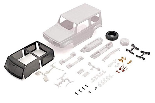 [KYOMXN03] Kyosho 1/24 Scale Mini-Z 4X4 Jimny Sierra White Body