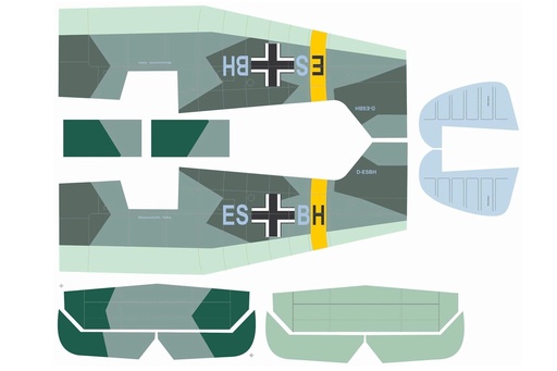 [NXA1068-107] Nexa 1625mm Taifun Camo Covering Set - Fuselage and Tail