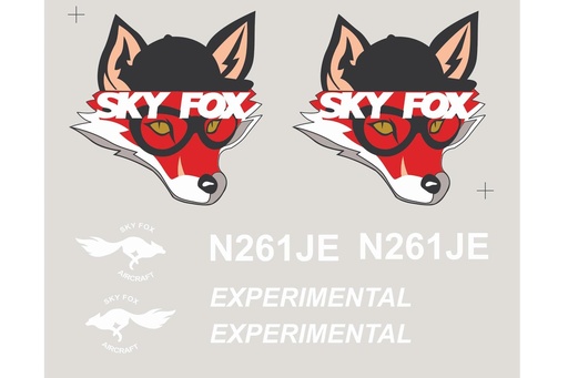 [NXA1067-107] Nexa 2540mm Skyfox Sti Decal Set