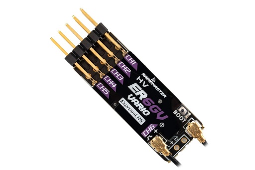 [HP0157-RX-ER6-GV] RadioMaster ER6GV 6-Channel ELRS PWM Receiver