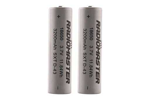 [HP0157-18650-3200] RadioMaster 3200mAh 3.7V 18650 Li-ion Battery (2 Pack)