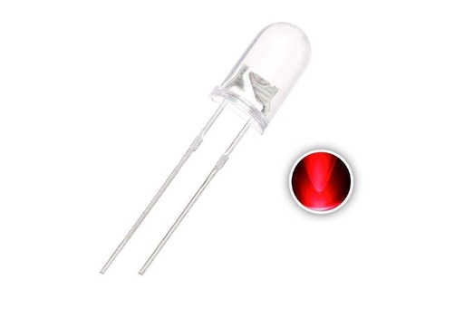 [HLG6022-003] Heng Long 1/16 Scale Tank 5mm Red LED in Clear Body