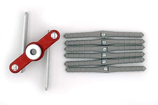 [ROB312] Robart 3/16" Steel Pin Hinge Points (50 Pack) with 3/16" Drill Jig