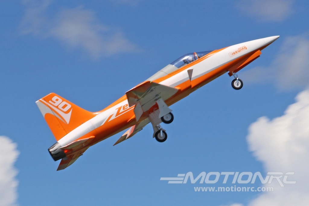 Freewing Zeus Orange 90mm EDF Sport Jet - ARF PLUS FJ32012AP