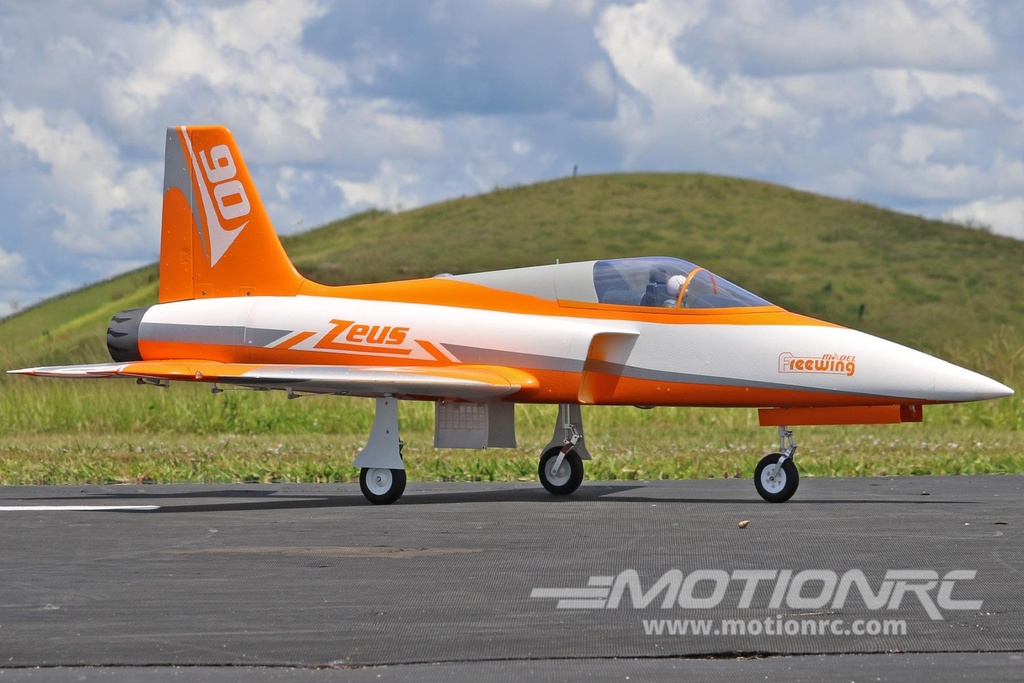 Freewing Zeus Orange 90mm EDF Sport Jet - ARF PLUS FJ32012AP