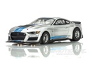 AFX Mega G+ HO Scale 2022 Shelby Mustang GT500KR Silver/Blue Slot Car AFX22099