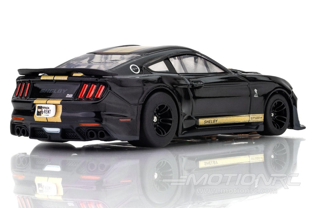 AFX Mega G+ HO Scale 2022 Shelby Mustang GT350H Black/Gold Slot Car AFX22082