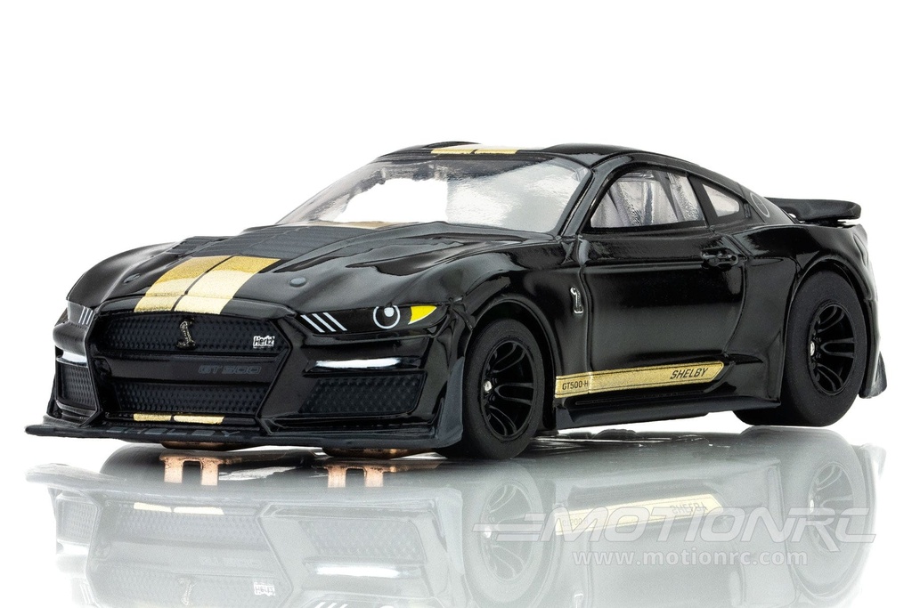 AFX Mega G+ HO Scale 2022 Shelby Mustang GT350H Black/Gold Slot Car AFX22082