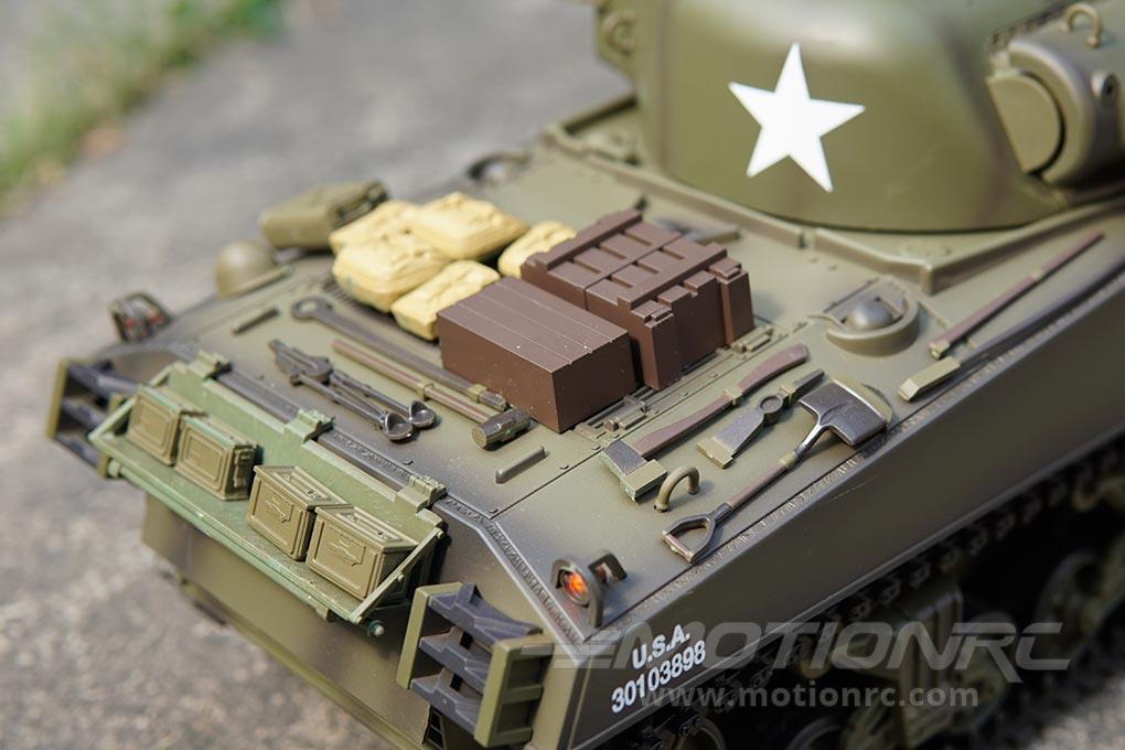 Heng Long USA M4A3 Sherman Upgrade Edition 1/16 Scale Battle Tank - RTR - (OPEN BOX) HLG3898-001