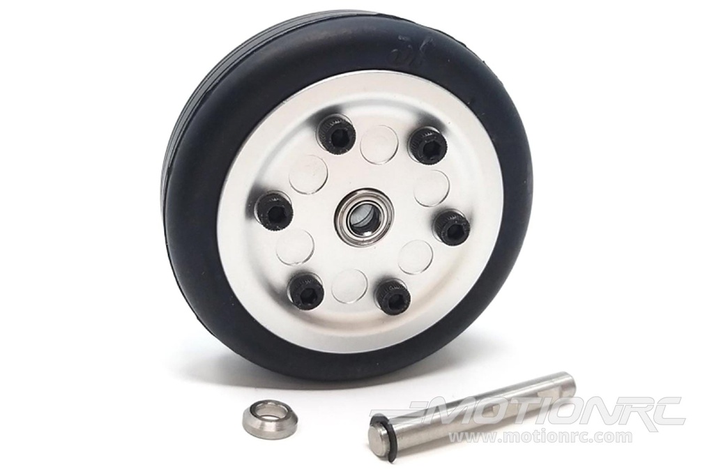 JP Hobby 50mm (1.96") x 16mm Rubber Wheel for 4mm Axle JPH5016-101