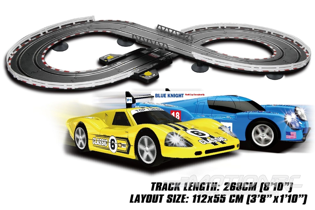 Joysway SuperFun 102 1/43 Scale USB-Powered Slot Car Set JSW9102