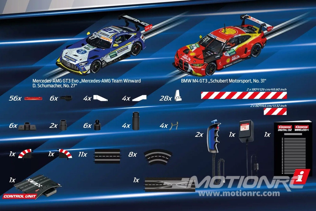 Carrera DTM Fast and Fabulous 1/32 Scale Digital Slot Car Set CRE20030030