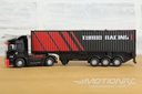 Turbo Racing Black 1/76 Scale Semi Truck with Trailer - RTR TBRC50B
