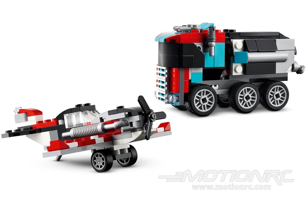 LEGO Creator 3-In-1 Flatbed Truck with Helicopter 31146