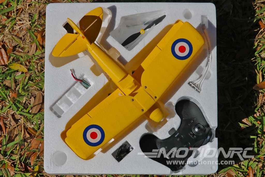 Skynetic Tiger Moth EPP with Gyro 360mm (14.1") Wingspan - RTF SKY1056-001