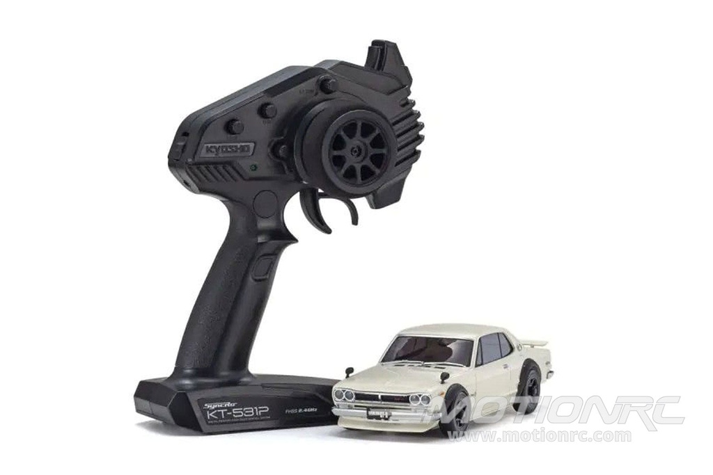 Kyosho Mini-Z White Nissan Skyline 2000GT-R KPGC10 1/27 Scale AWD Car - RTR KYO32636W