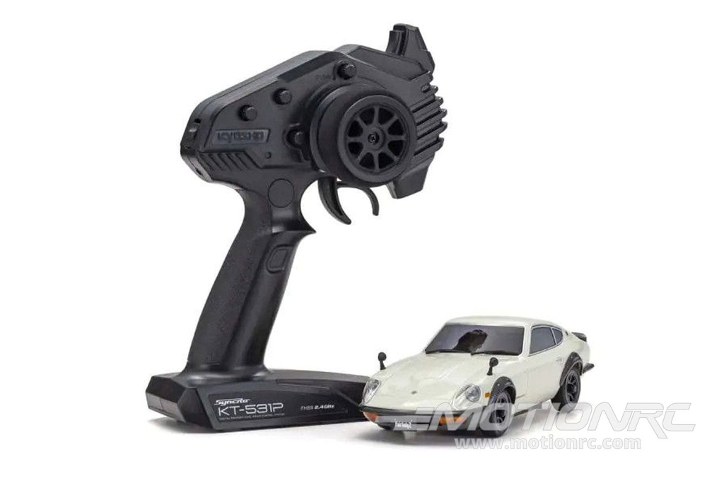 Kyosho Mini-Z White Nissan Fairlady 240ZG 1/27 Scale AWD Car - RTR KYO32637W