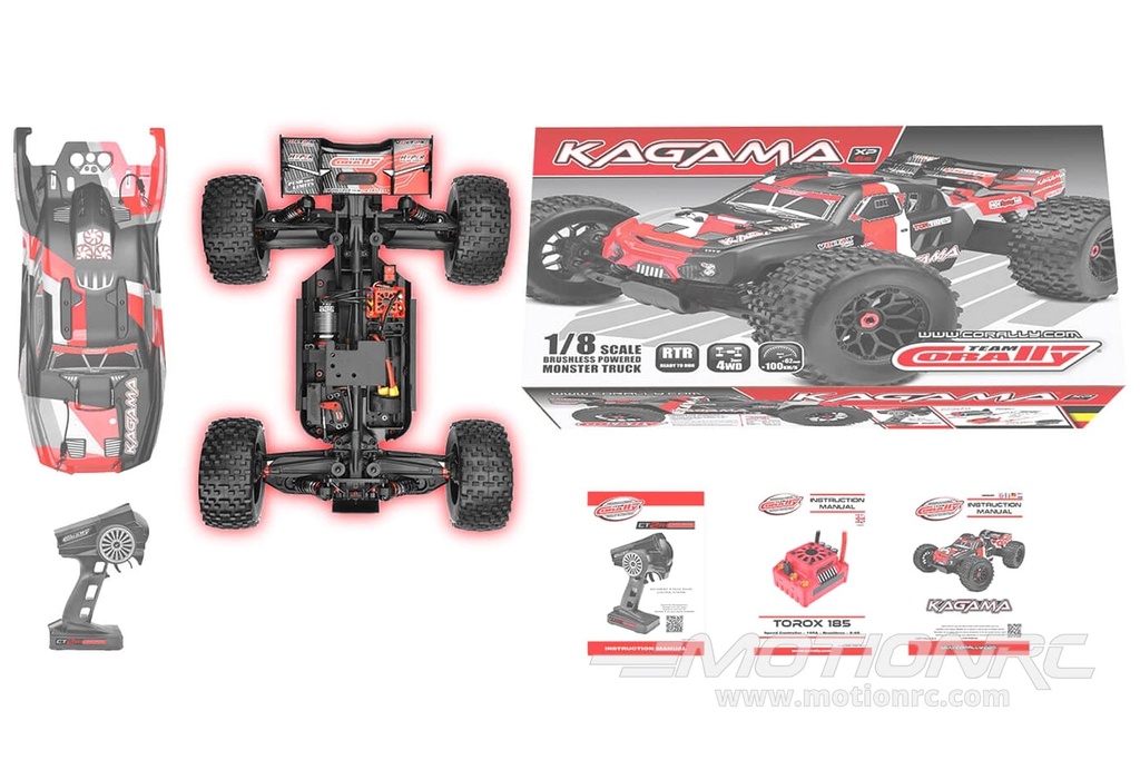 Team Corally Kagama Green 1/8 Scale 4WD Monster Truck - RTR