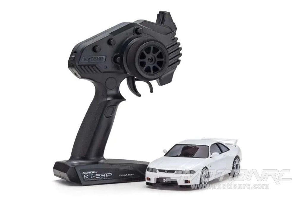 Kyosho Mini-Z White Nissan Skyline GT-R V.Spec R33 MA-020 w/LED & Gyro 1/27 Scale AWD Car - RTR KYO32638WG