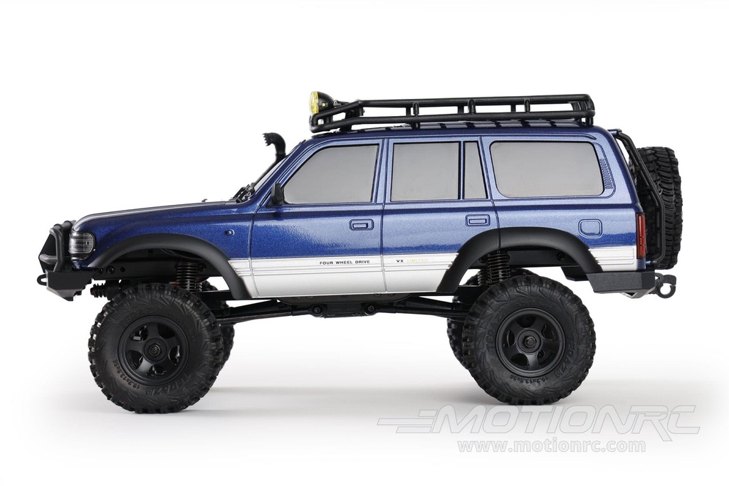 FMS Toyota LC80 Blue 1/18 Scale 4WD Crawler - RTR FMS11831RTRBU
